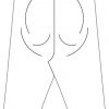 Diseño técnico trasero de calzón, pantalón del s. XVIII para indumentaria masculina regional e histórica
