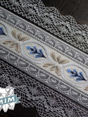 Tapacosturas modelo "Espiga" color azul