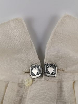 Abrocho sagrado corazón plata vieja