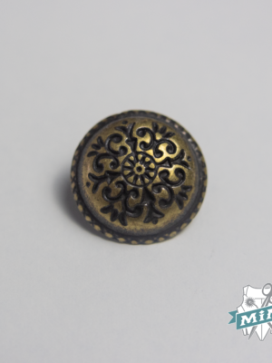 Botón  modelo "Roma" color oro viejo - 1,9 cm