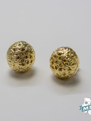 Botón modelo "bolita filigrana" oro