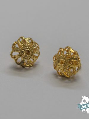 Botón  modelo "Manzaneta" oro