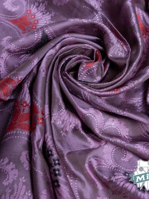 Pañuelo de seda espolinada color morado