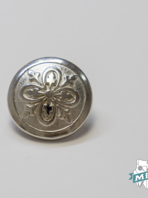 Botón modelo "4 cruces" plata - 1,5 cm