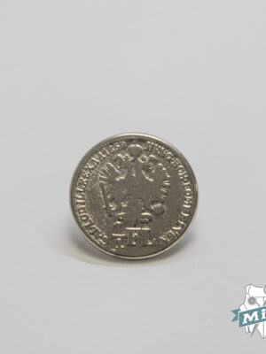 Botón modelo "Águila" plata - 1,5 cm
