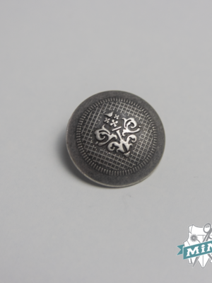 Botón modelo " Blason" color plata vieja - 2,5 cm