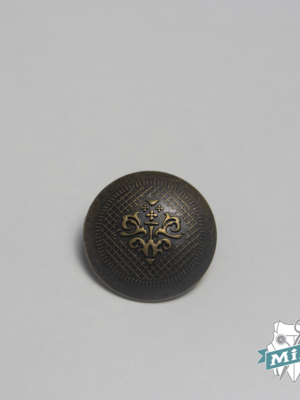 Botón modelo " Blason" color oro viejo - 1,5 cm