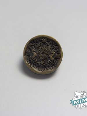 Botón modelo "Heraldico" color oro viejo - 1,5 cm