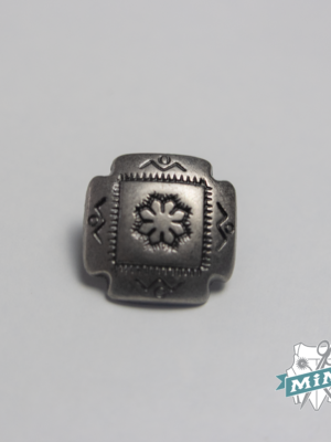 Botón  modelo "Roseta" color plata vieja - 1,9 cm
