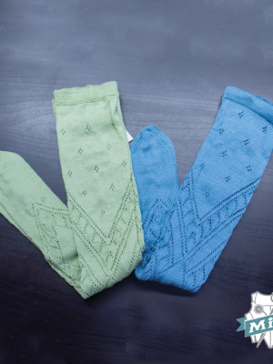 Calcetín para mujer color azul claro